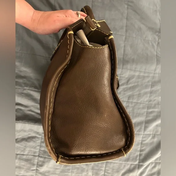 Chloe Edith Day Bag - Satchel - Dark Brown - Picture 5 of 16